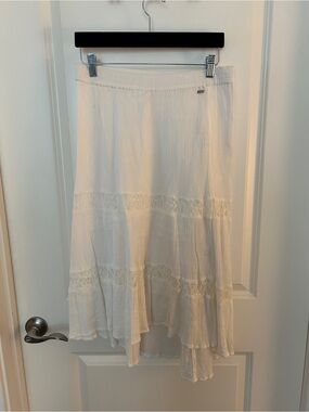 Roxy Tiered Lace A-Line Skirt